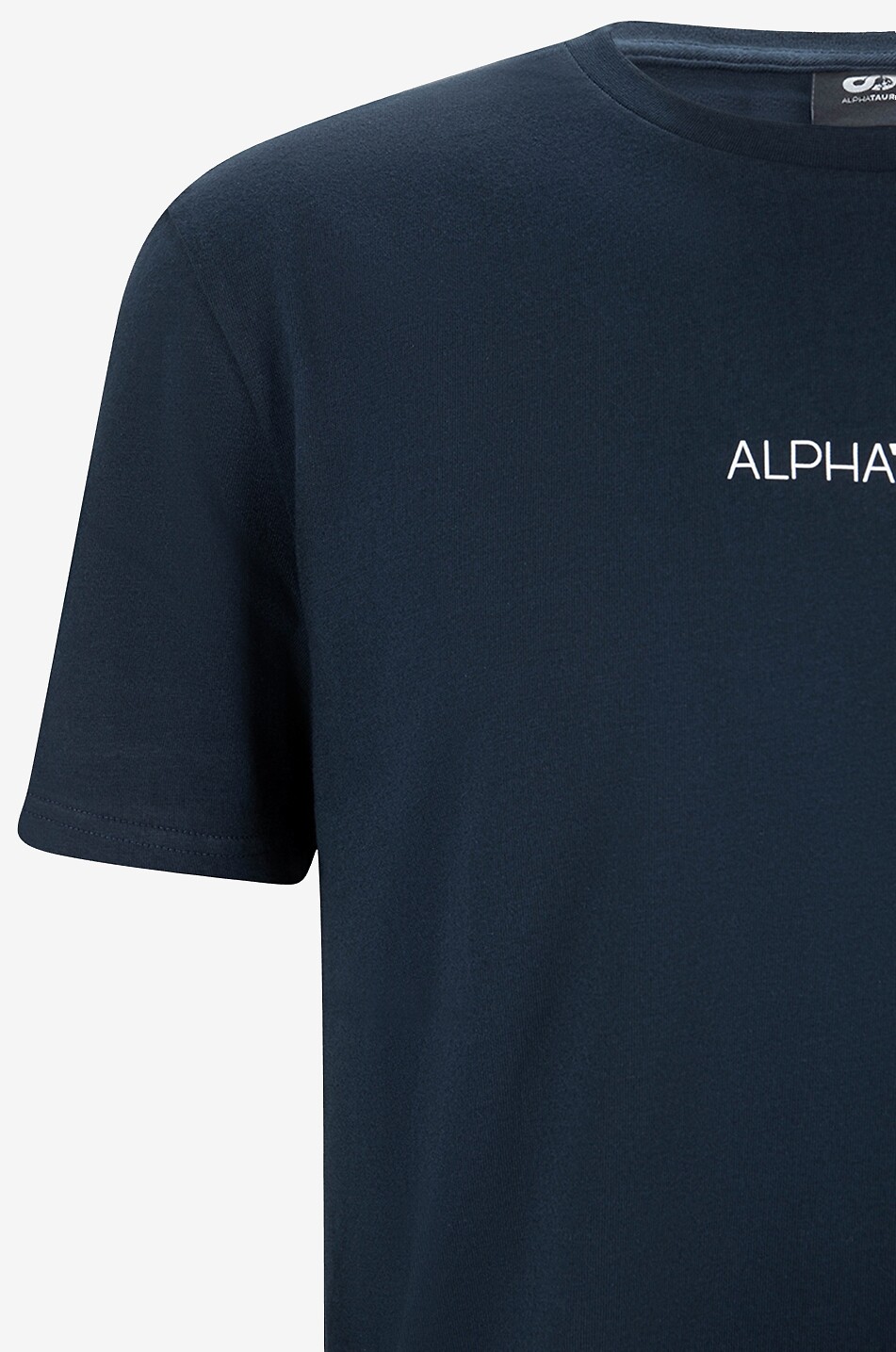 ALPHA TAURI Jotto V1.Y8.02 logo printed organic cotton T-shirt Men DARK BLUE 3