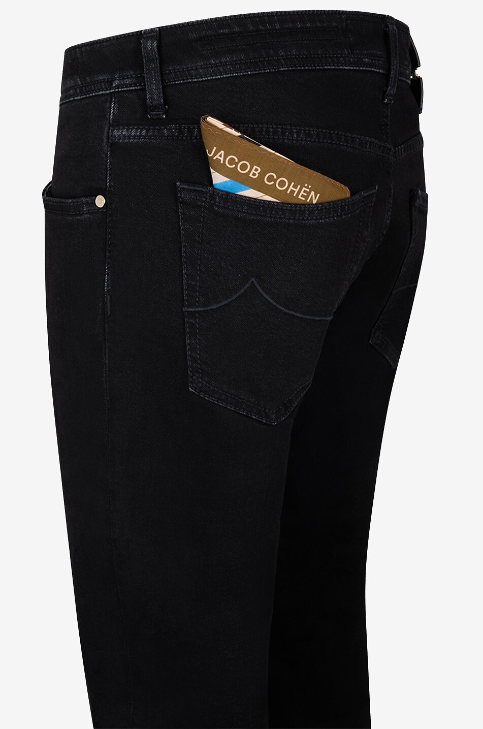 JACOB COHEN Nick cotton and modal slim-fit jeans Men BLACK 3