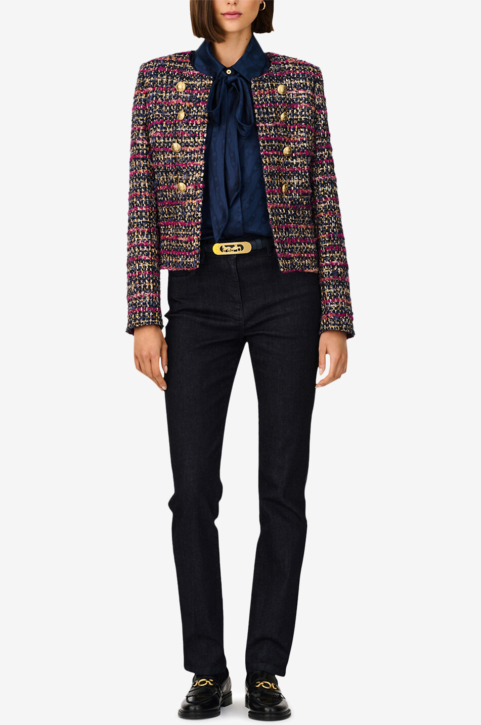 Glitzernde Offiziers-Tweedjacke Chimen