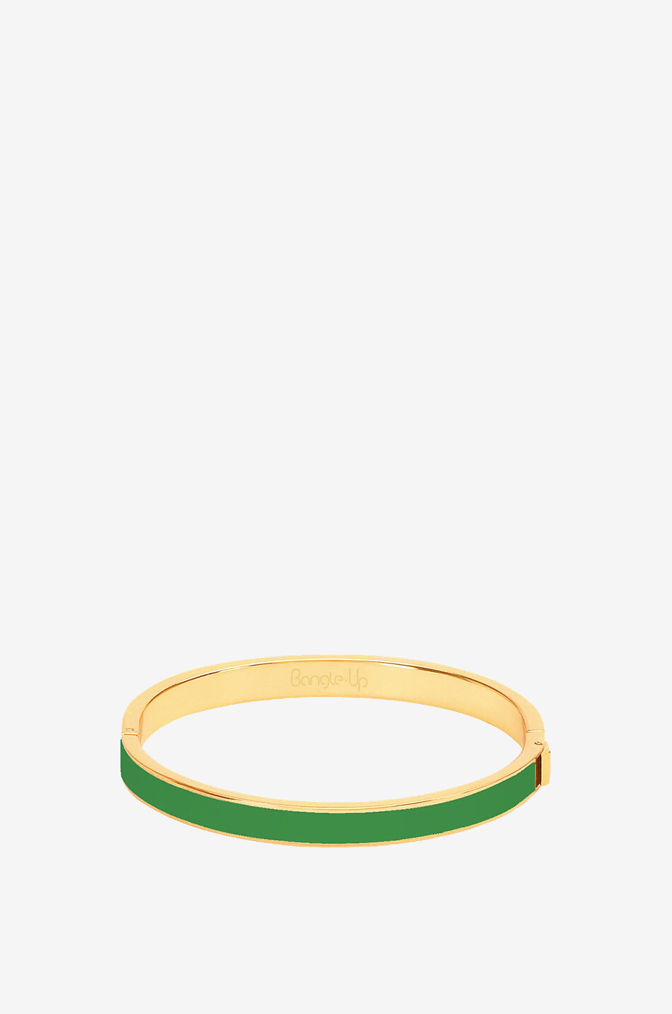 BANGLE UP Emaillierter Armreif Bangle Simply Green - T1 - 7mm Damen GRÜN 1