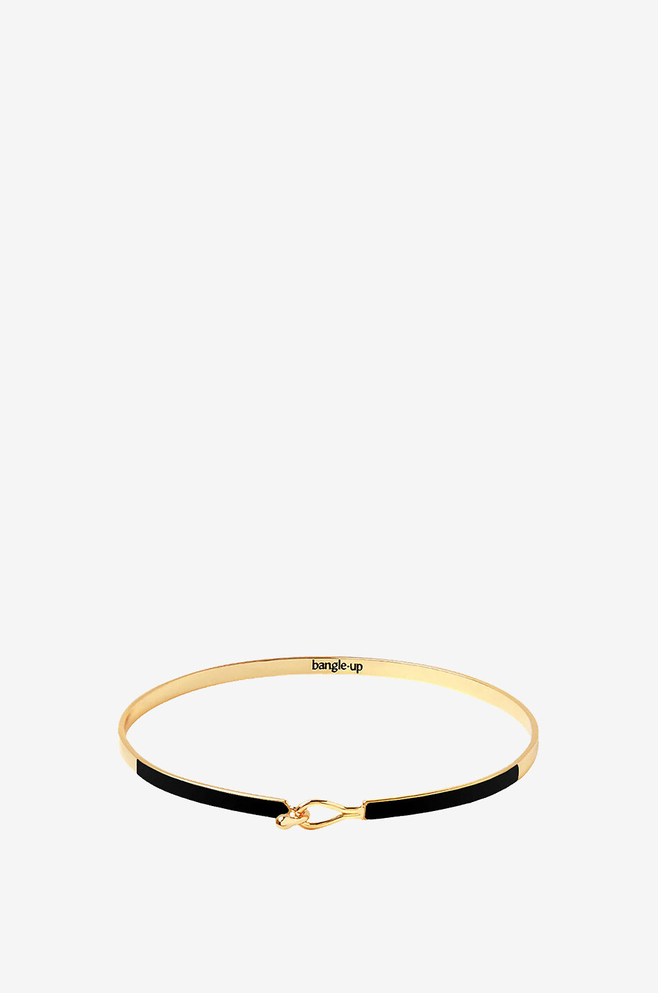 BANGLE UP Lily Noir Carbon enamelled fine bracelet - 3 mm Women BLACK 1