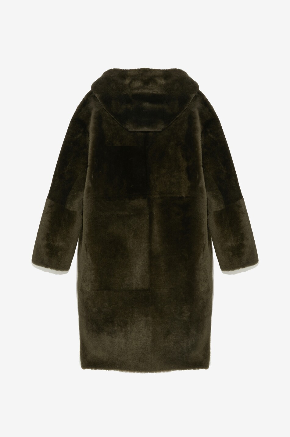 YVES SALOMON Manteau réversible en peau lainée Lacon Amazone Femme VERT 3
