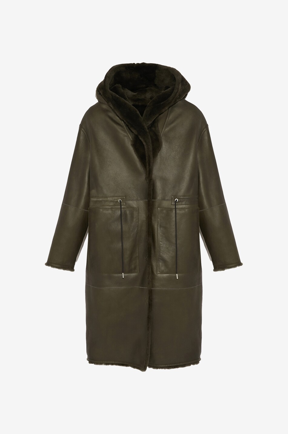 Wendbarer Mantel aus Lammshearling Lacon Amazonie