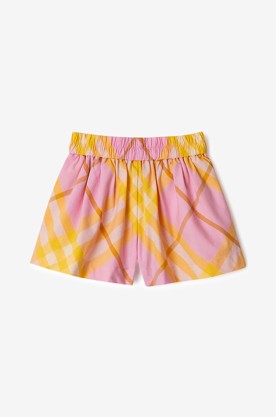 Check baby poplin shorts