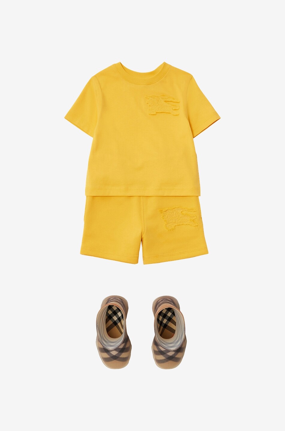 BURBERRY Kurzarm-Baby-T-Shirt Cedar EKD Baby GELB 3