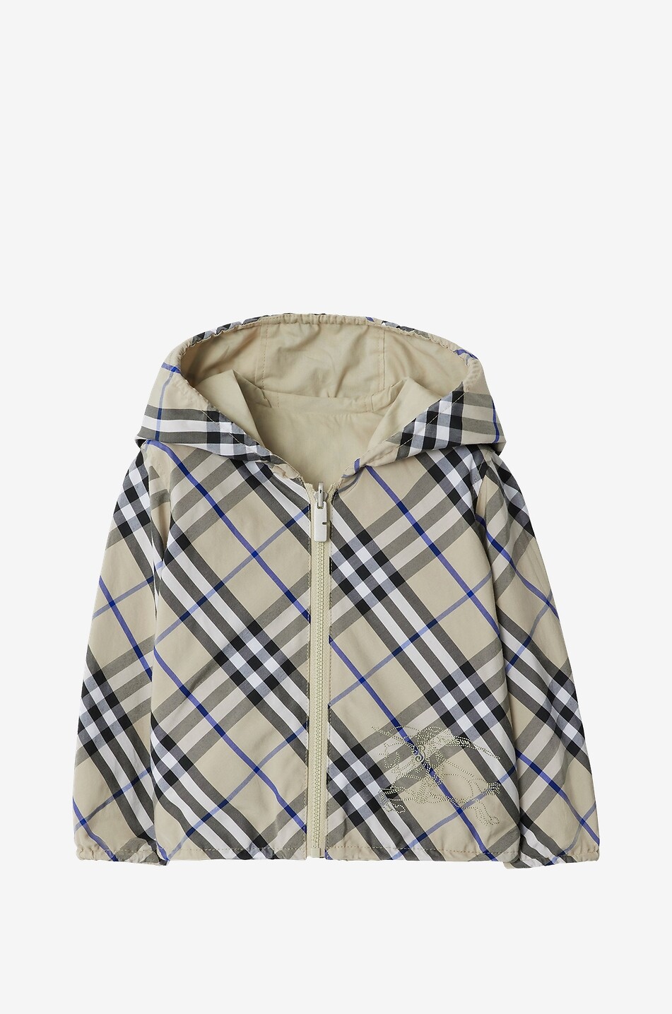 Wendbare Baby-Kapuzenjacke Check