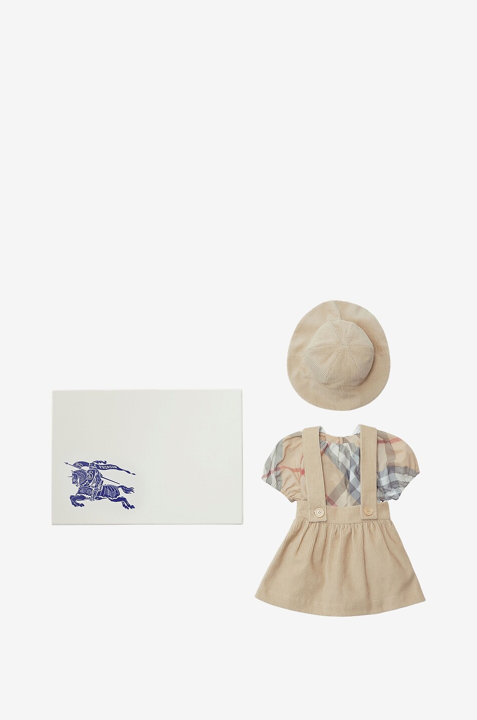 Baby-Geschenkset Body Kleid und Hut Check