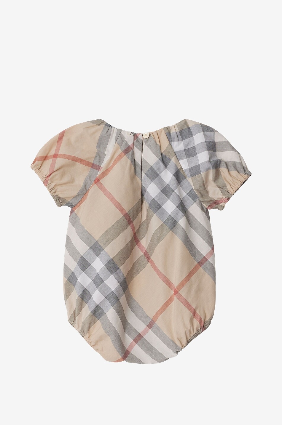 Check baby body dress and hat set