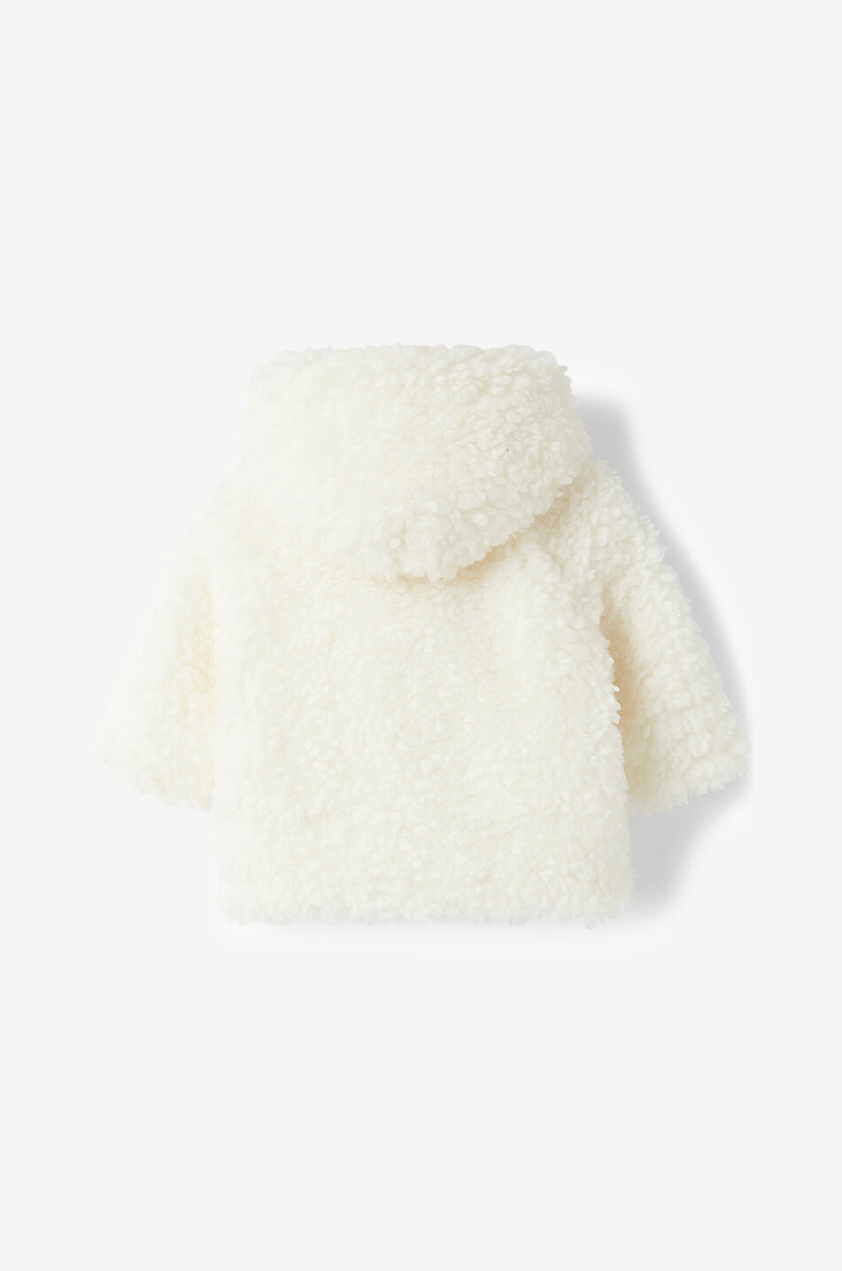 Faux fur hooded baby coat