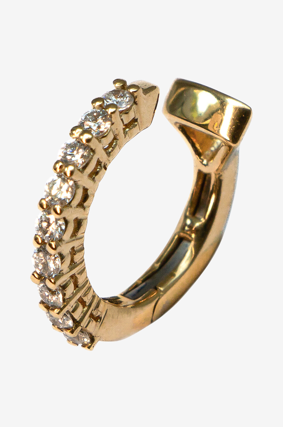 Manchette d'oreilles en or jaune et diamants Ear Cuff