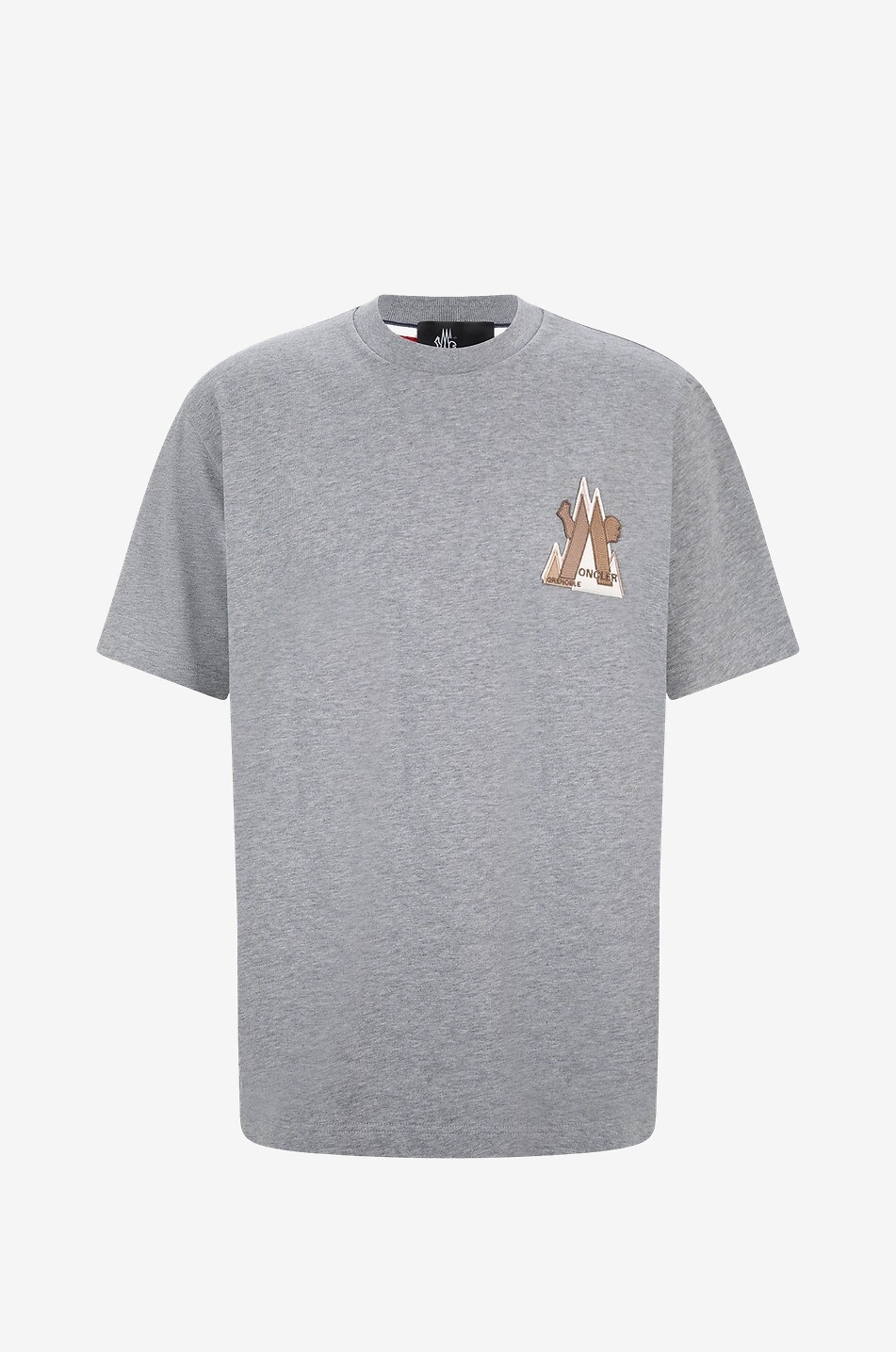 Dickes Kurzarm-T-Shirt mit Logomotiv