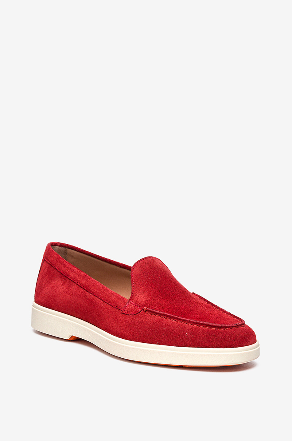 Mocassins en daim à semelles en caoutchouc