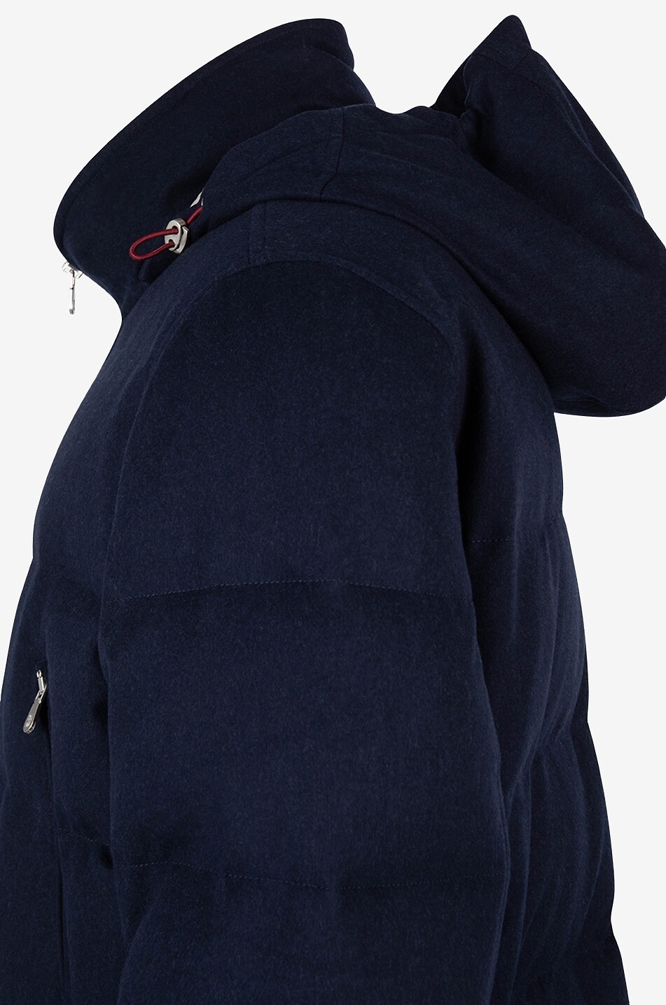 BRUNELLO CUCINELLI Water repellent wool padded hooded parka Men DARK BLUE 3
