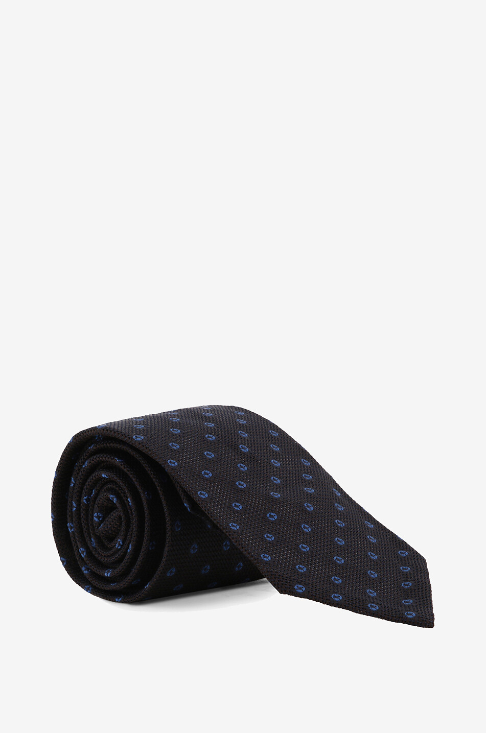 BIGI CRAVATTE Cravate en soie à pois Laos Homme MARRON 1