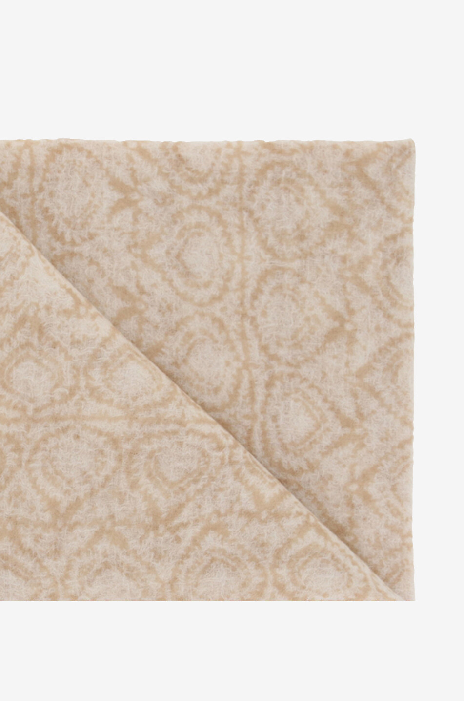 HEMISPHERE Étole en cachemire à motif feuillage Lisa Femme CAMEL 2