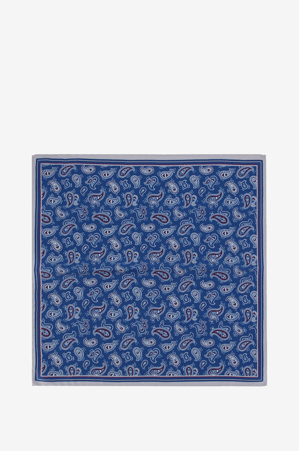 BIGI CRAVATTE Nilo diamond-patterned tie and Paisley-printed pocket square Men MEDIUM BLUE 3