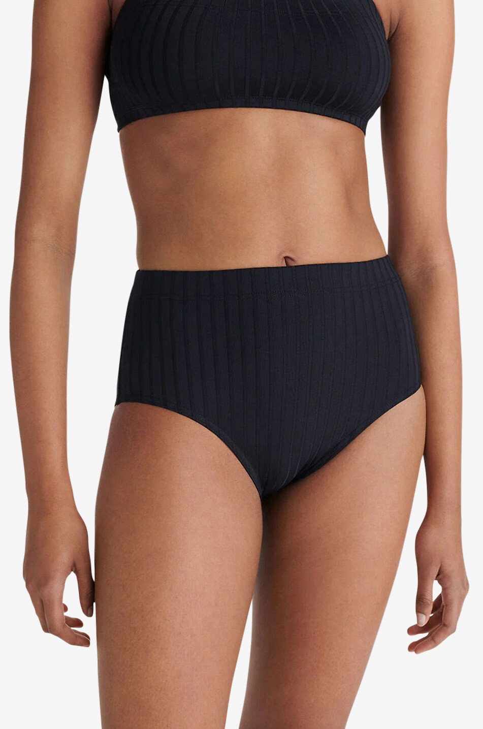 Costa high rise ribbed bikini bottoms