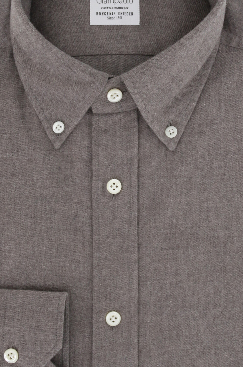 Chemise à manches longues en flanelle de coton