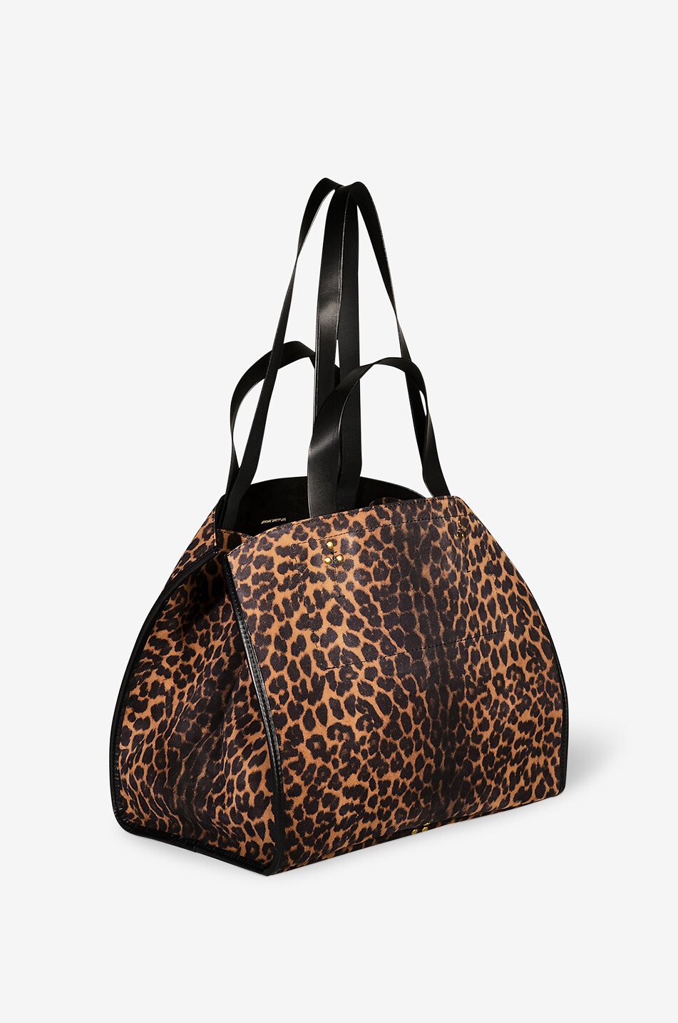 JEROME DREYFUSS Sac cabas en cuir velours Léon M Femme MARRON CLAIR 2