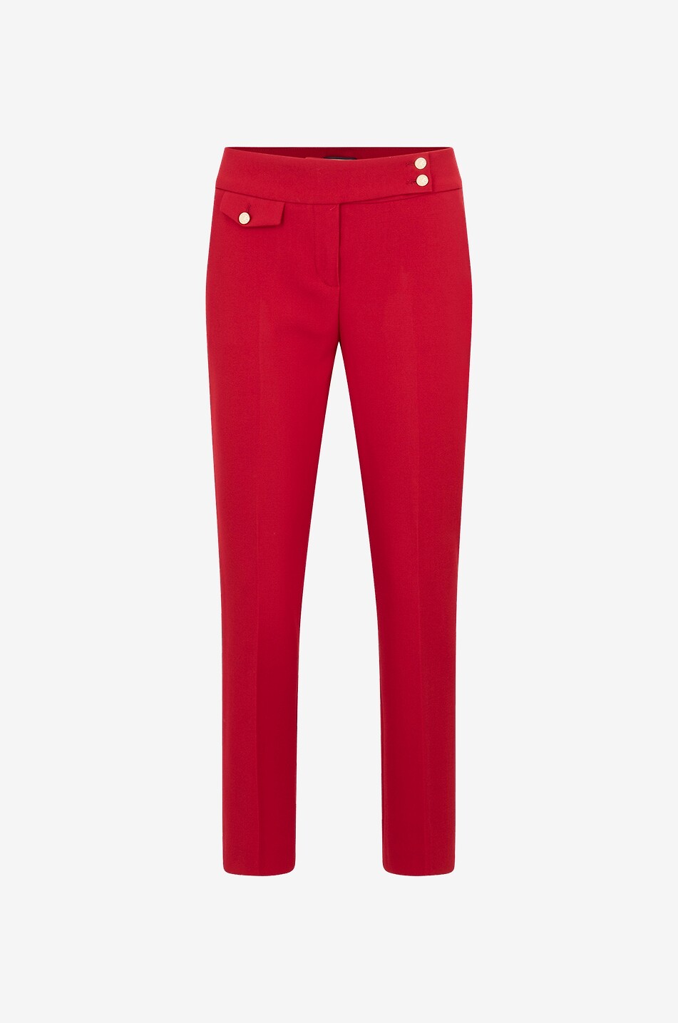 Inez cropped slim fit trousers