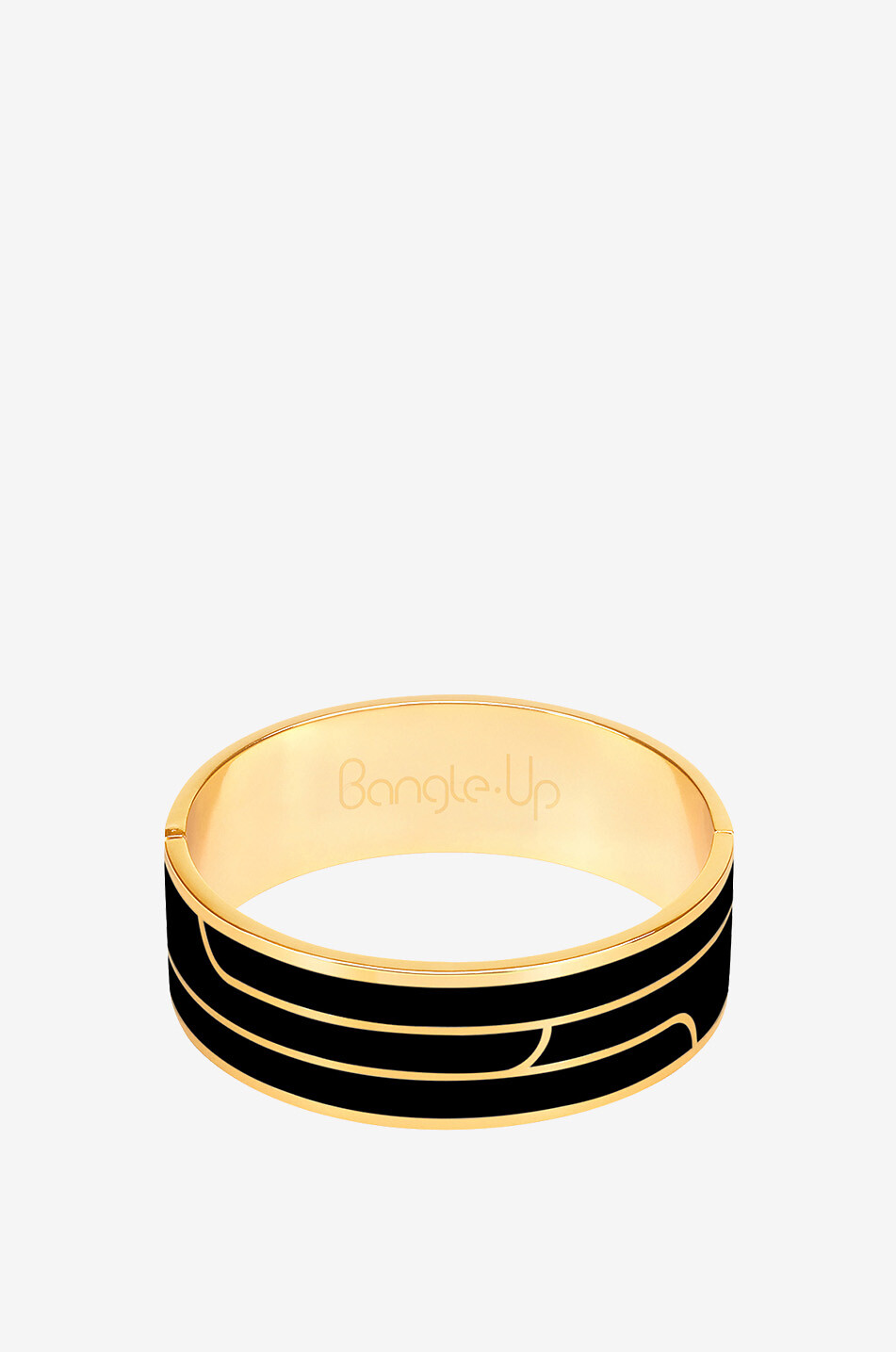 Emaillierter Armreif Gaya Noir - 2 cm - T1