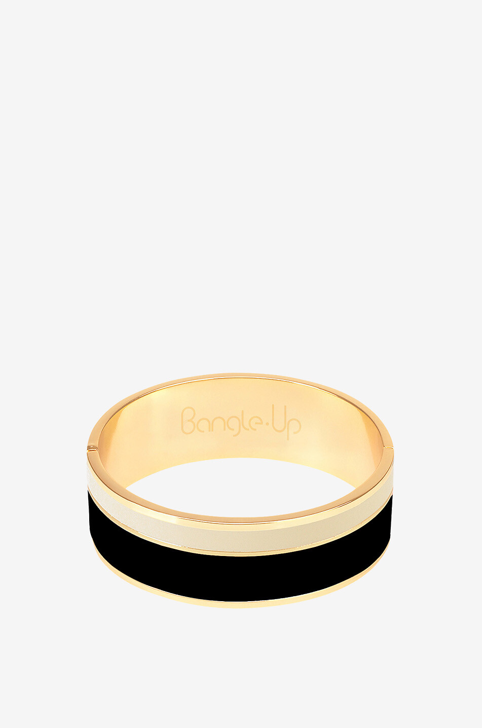 Bracelet rigide émaillé Vaporetto Noir - 2 cm - T1