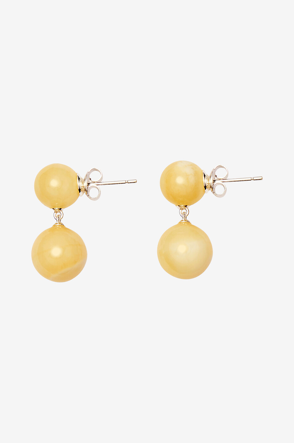 LIE STUDIO The Hannah stone bead stud earrings Women YELLOW 1