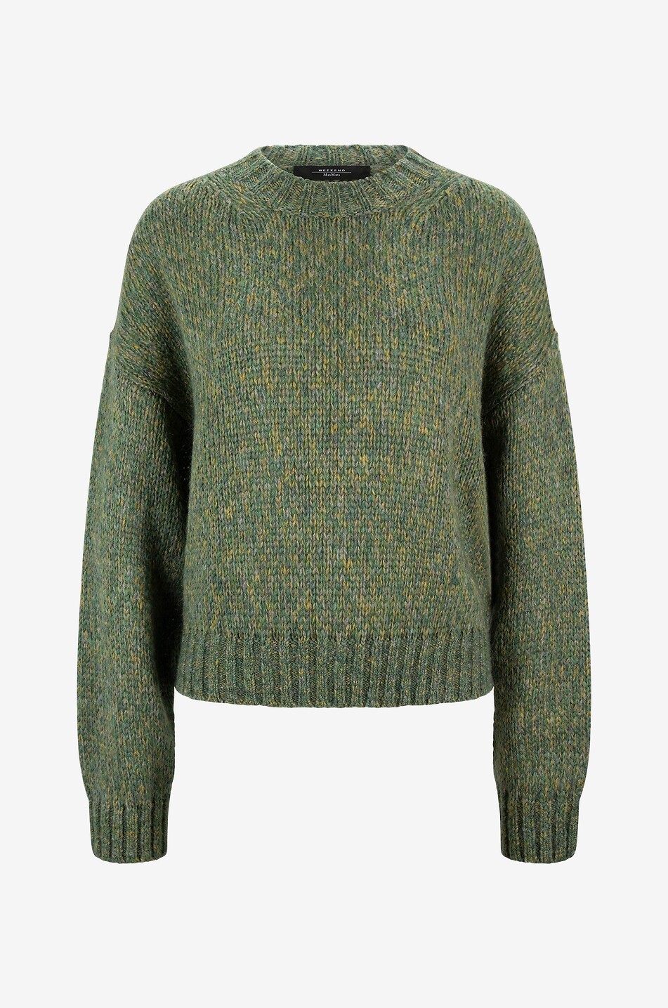 Dionigi mottled mohair blend creweneck jumper