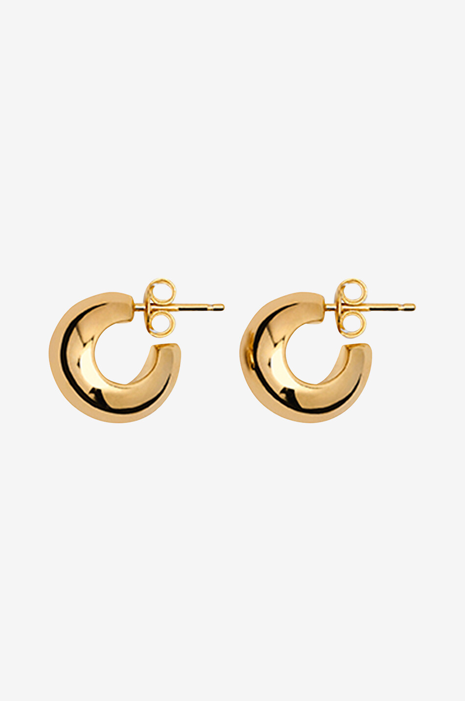 LIE STUDIO Dicke goldene Creolen The Simone Damen GOLDEN 1