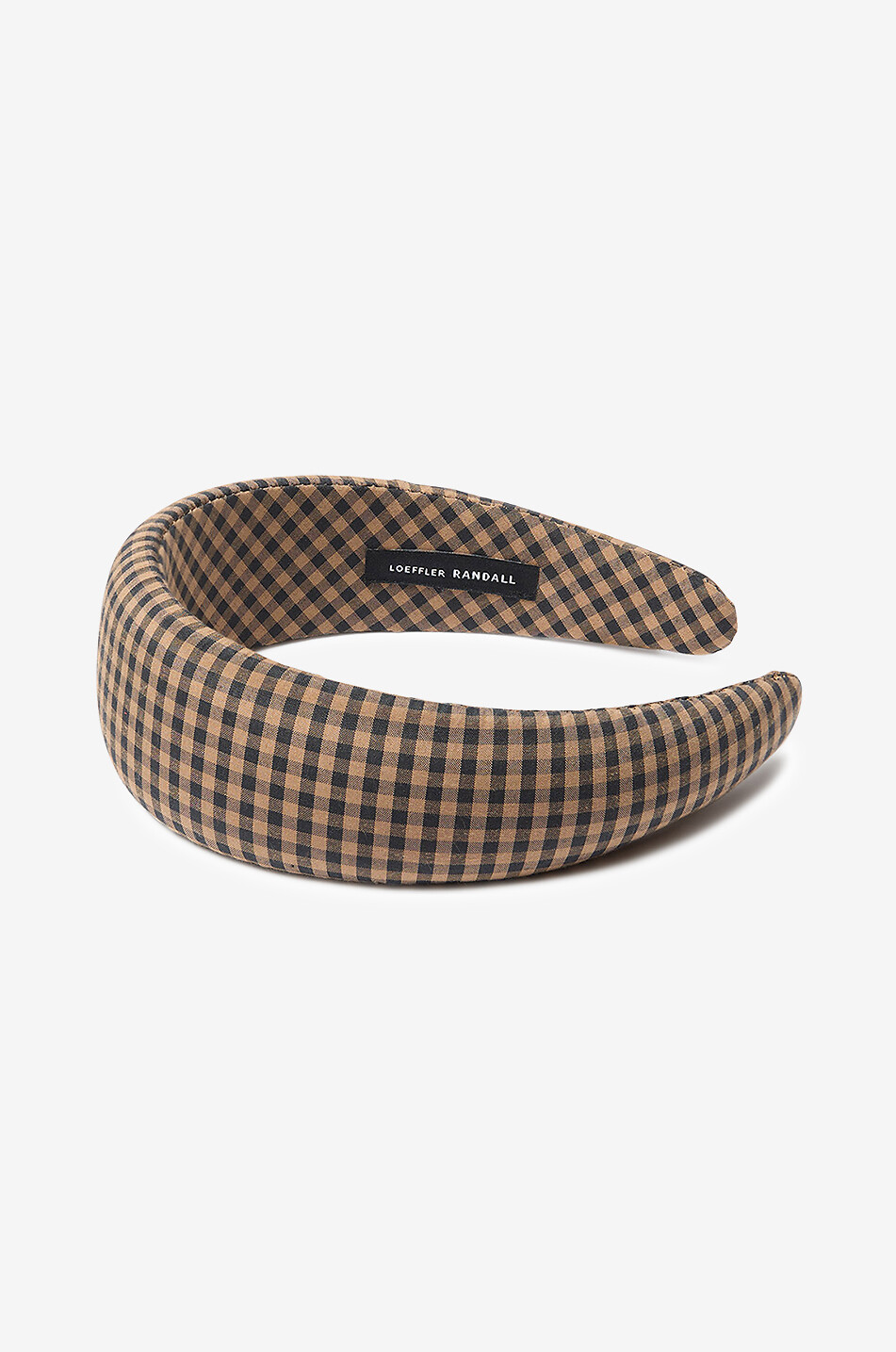 LOEFFLER RANDALL Bellamy gingham check headband Women BROWN 2