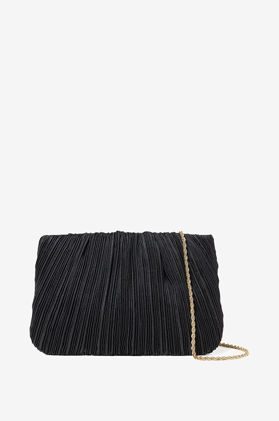 Pochette en tissu plissé Brit