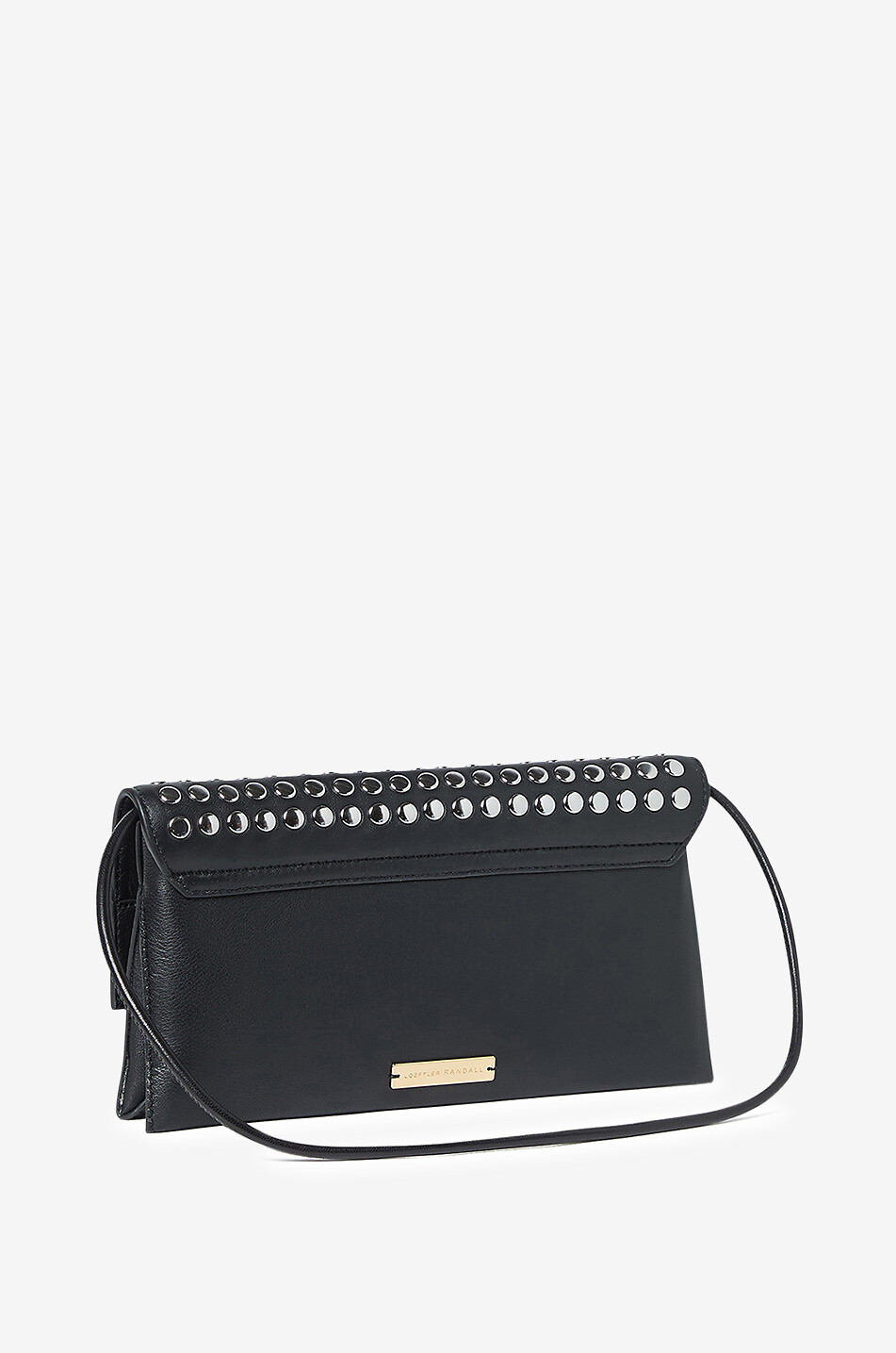 LOEFFLER RANDALL Charlee studded nappa leather clutch Women BLACK 2