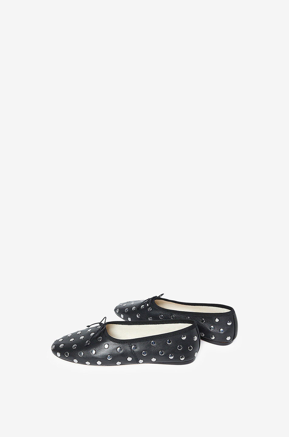 Ballerines cloutées en cuir nappa Landon