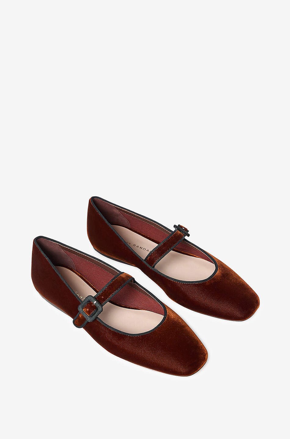 LOEFFLER RANDALL Riemchenballerinas aus Stoff Ginger Damen DUNKELROT 3