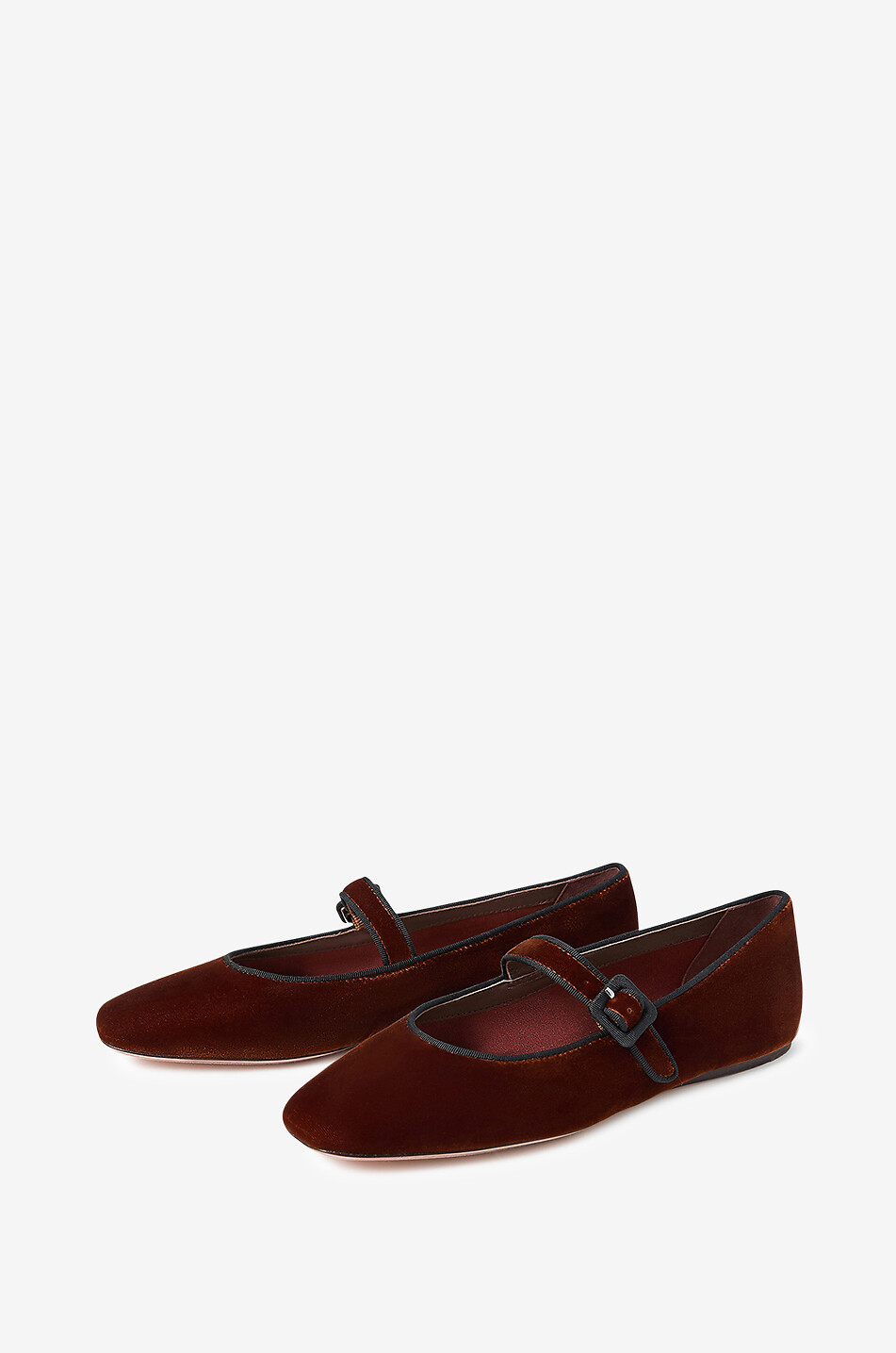 LOEFFLER RANDALL Riemchenballerinas aus Stoff Ginger Damen DUNKELROT 4