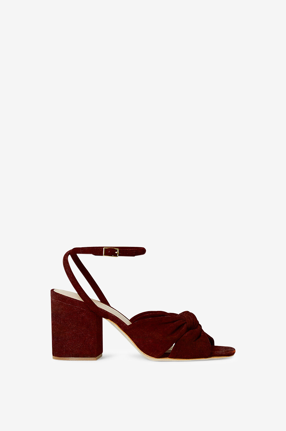 Fiamma 75 heeled velvet sandals