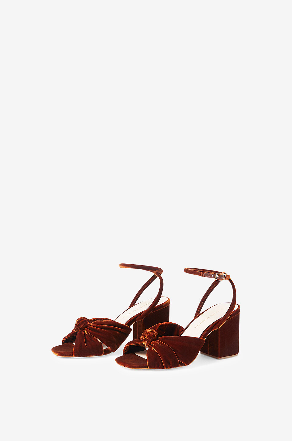 Fiamma 75 heeled velvet sandals