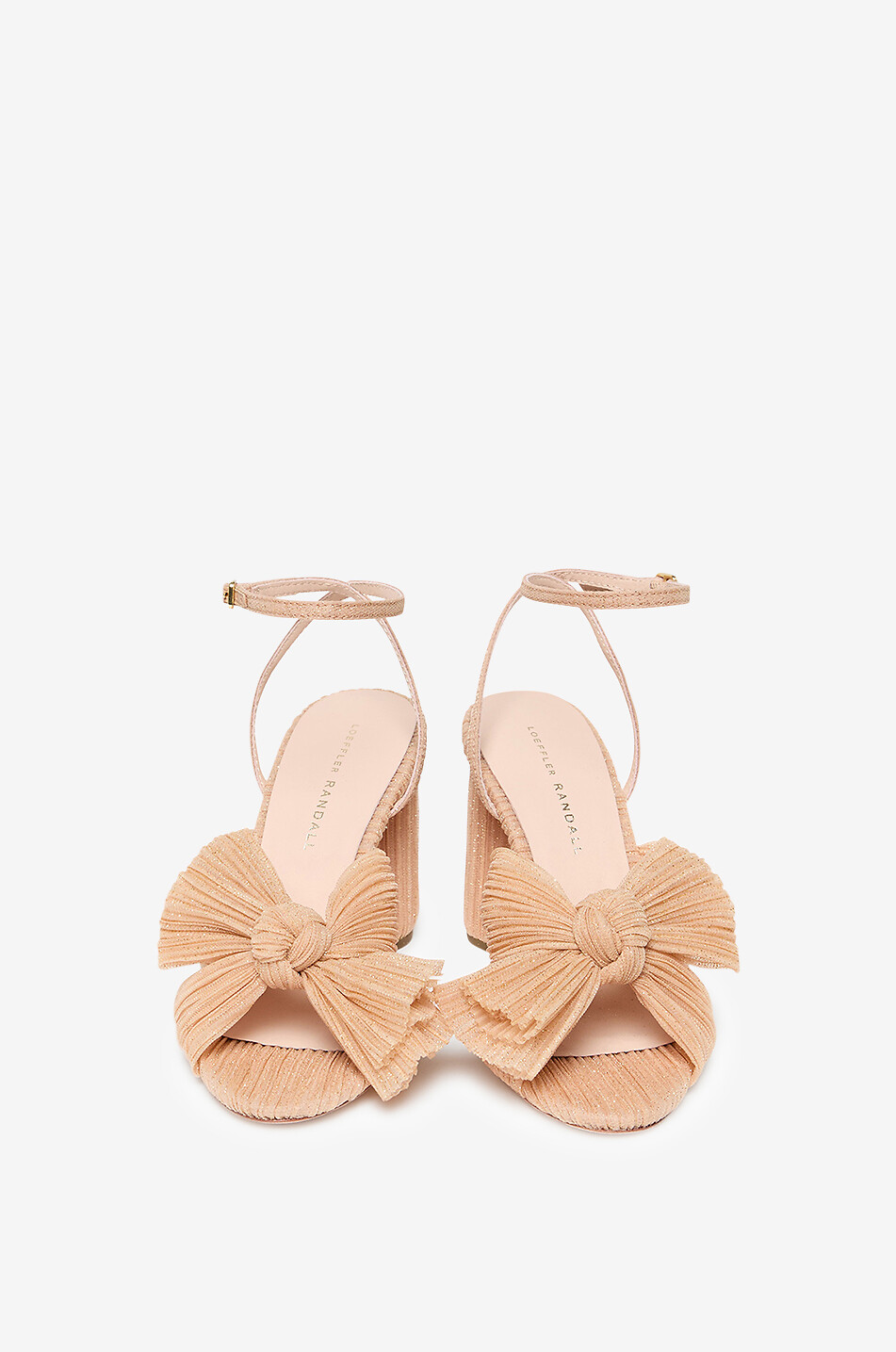 Camellia 90 heeled glittering tulle sandals