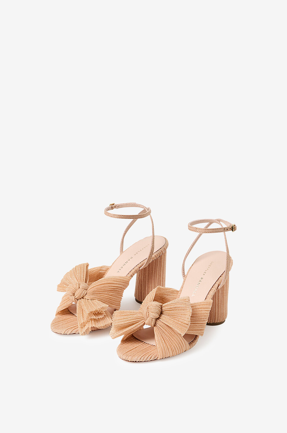 Camellia 90 heeled glittering tulle sandals