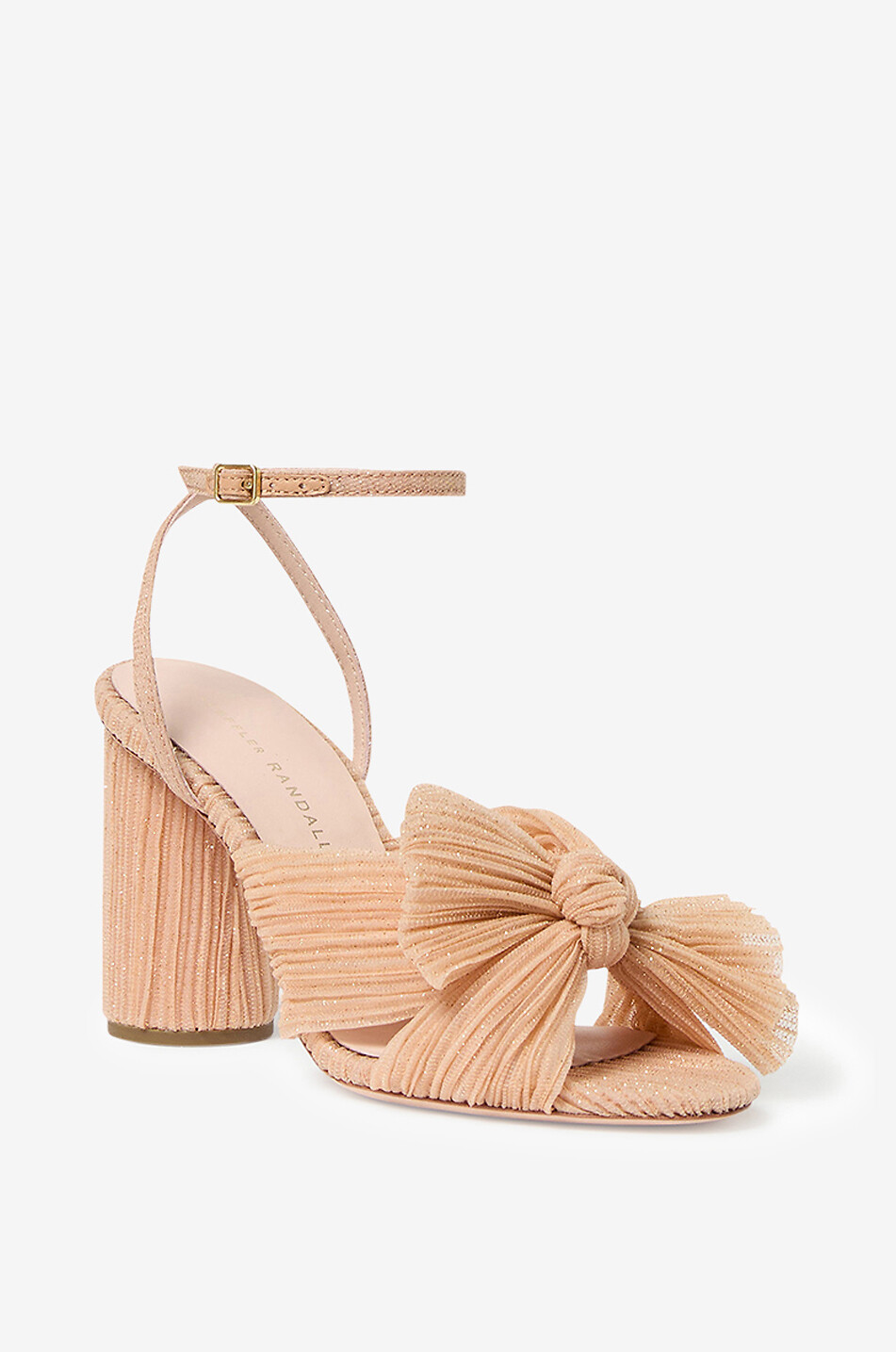 Camellia 90 heeled glittering tulle sandals