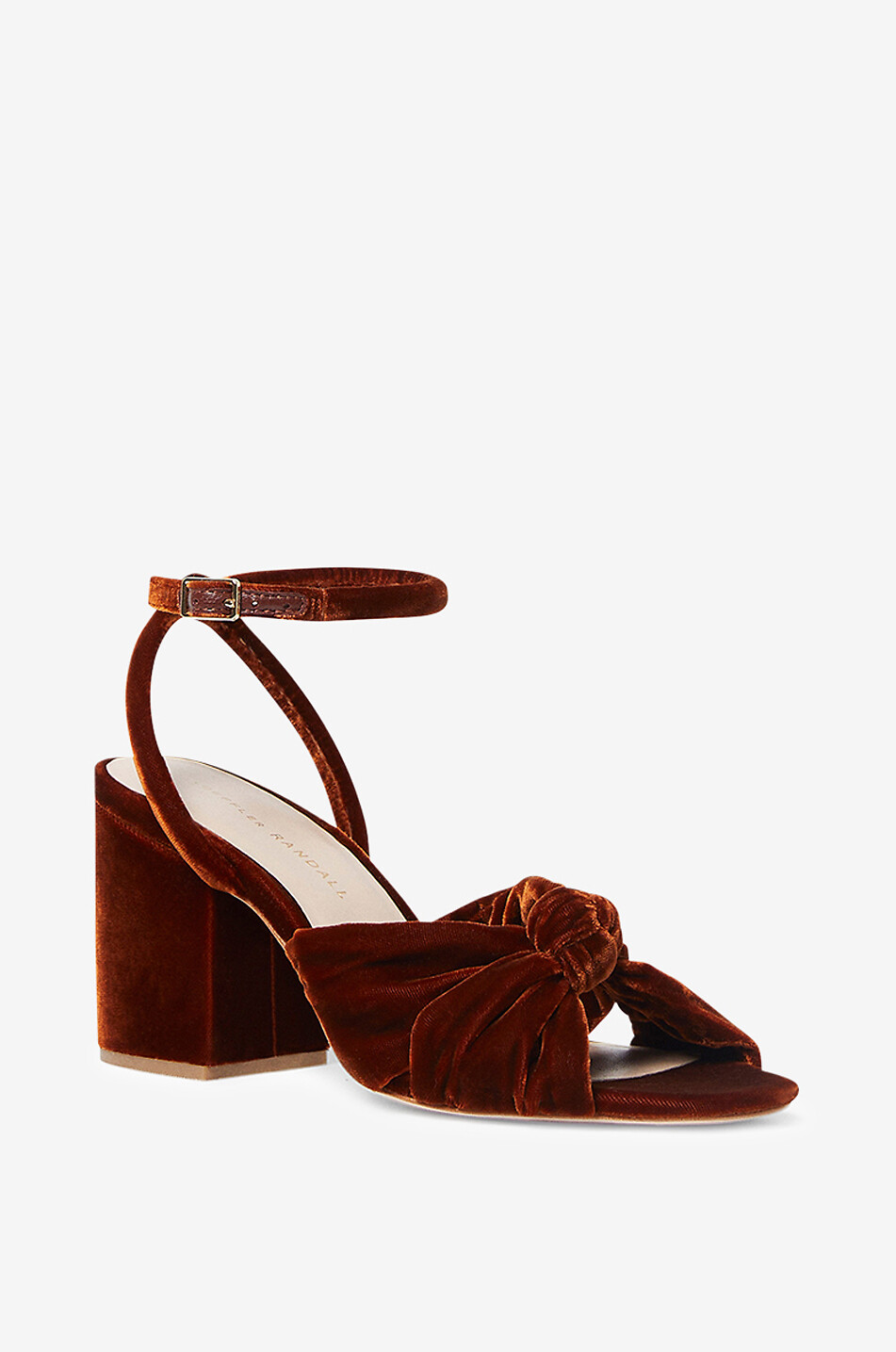 Fiamma 75 heeled velvet sandals