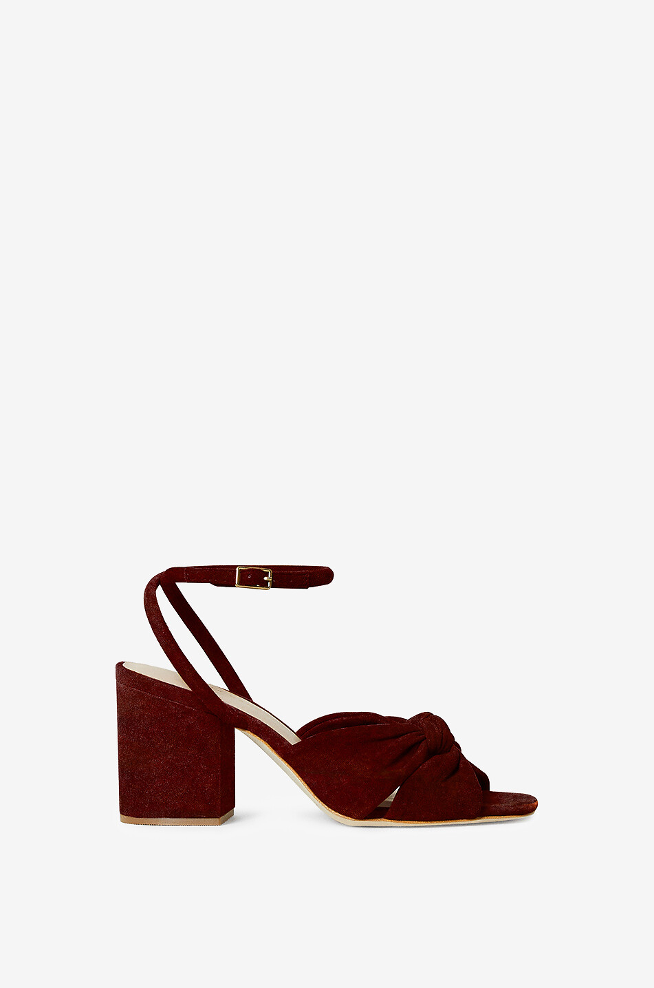 Fiamma 75 heeled velvet sandals