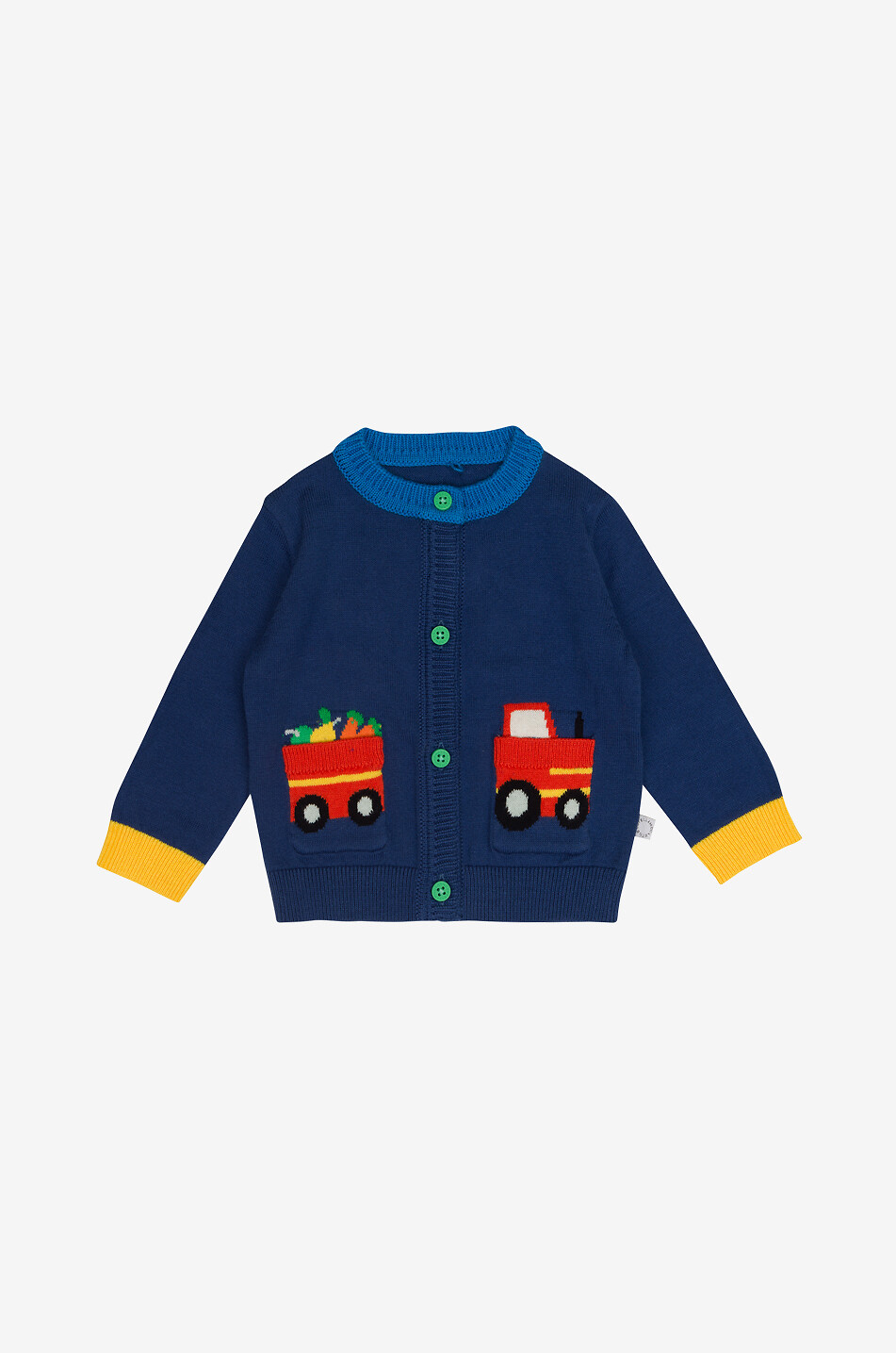 Baby-Cardigan aus Baumwolle und Wolle Farm