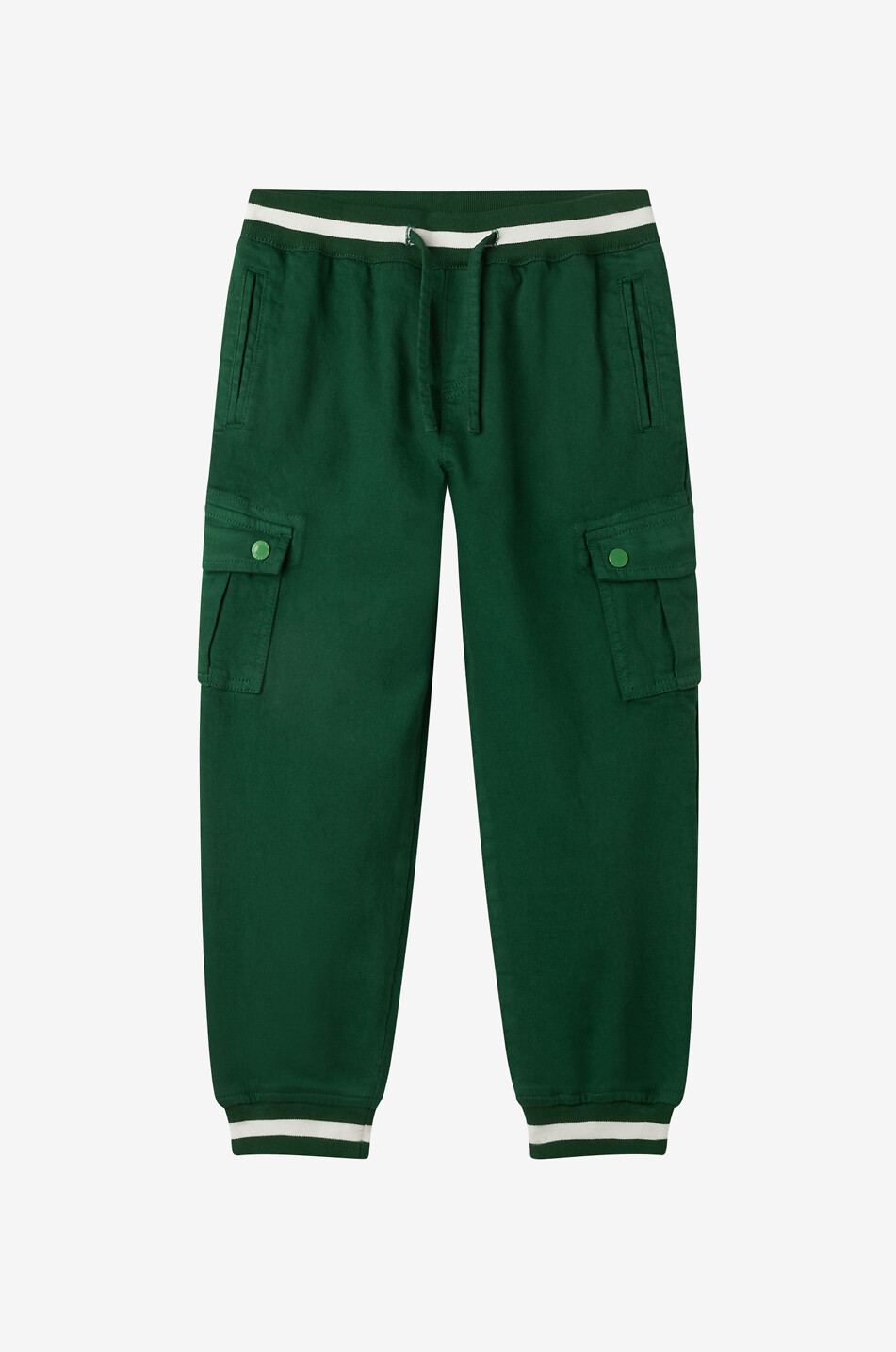 Boys' denim and knit cargo trousers