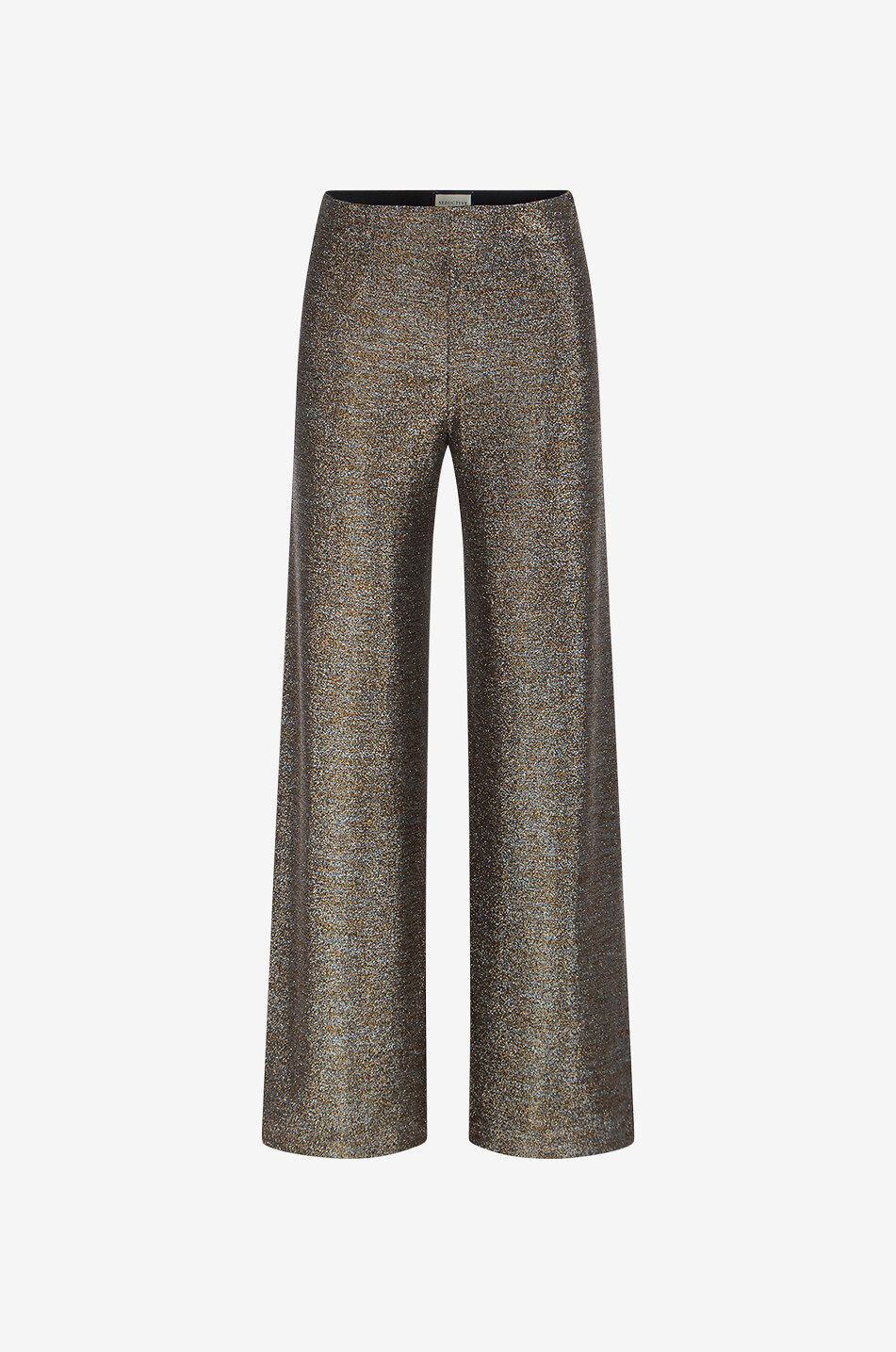 SEDUCTIVE Kimberly bicolour lurex wide-leg trousers Women MEDIUM GREY 1