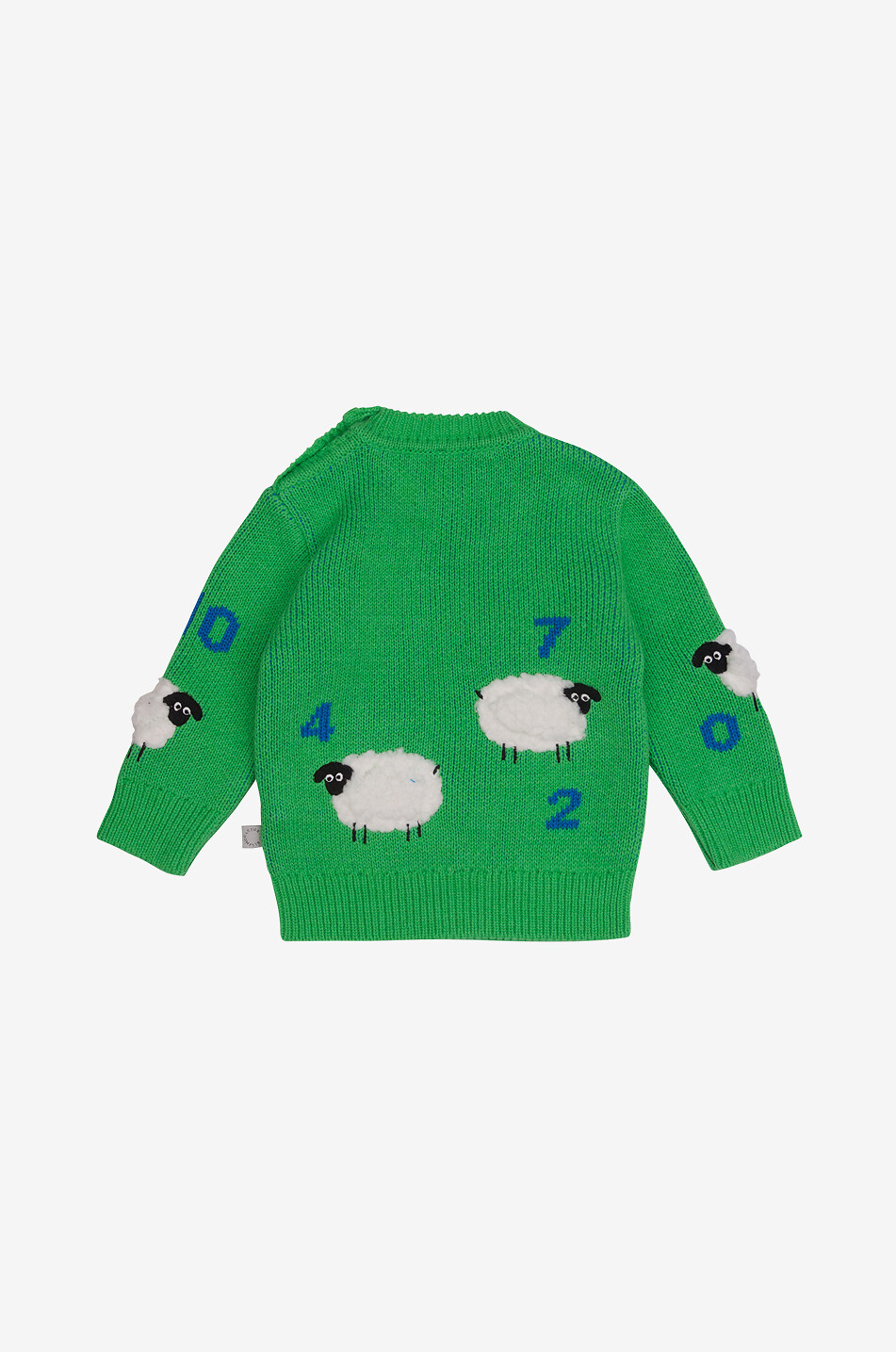 STELLA McCARTNEY KID Count Sheep baby jacquard jumper Baby GREEN 2