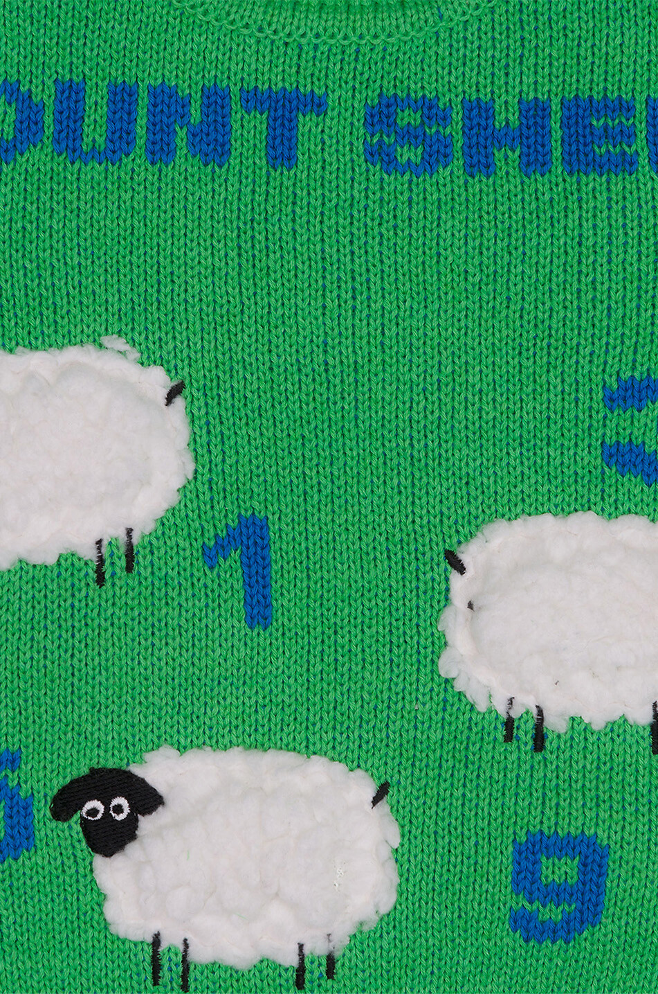 STELLA McCARTNEY KID Count Sheep baby jacquard jumper Baby GREEN 3