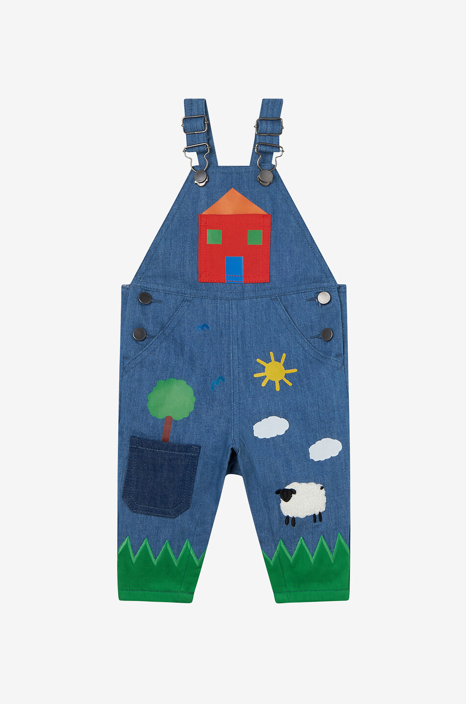 Farm Life baby chambray dungarees