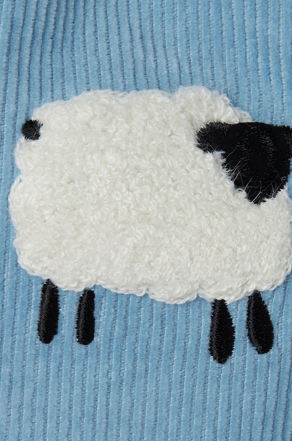 STELLA McCARTNEY KID Baby-Cordsamthose Sheep Baby HELLBLAU 3