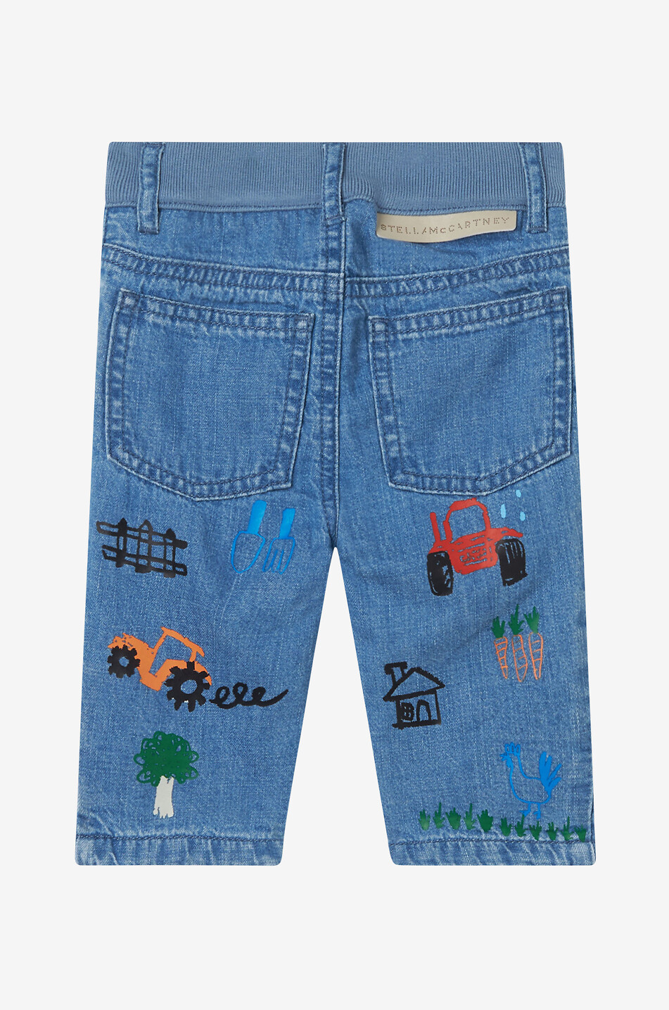 Farm printed baby jeans